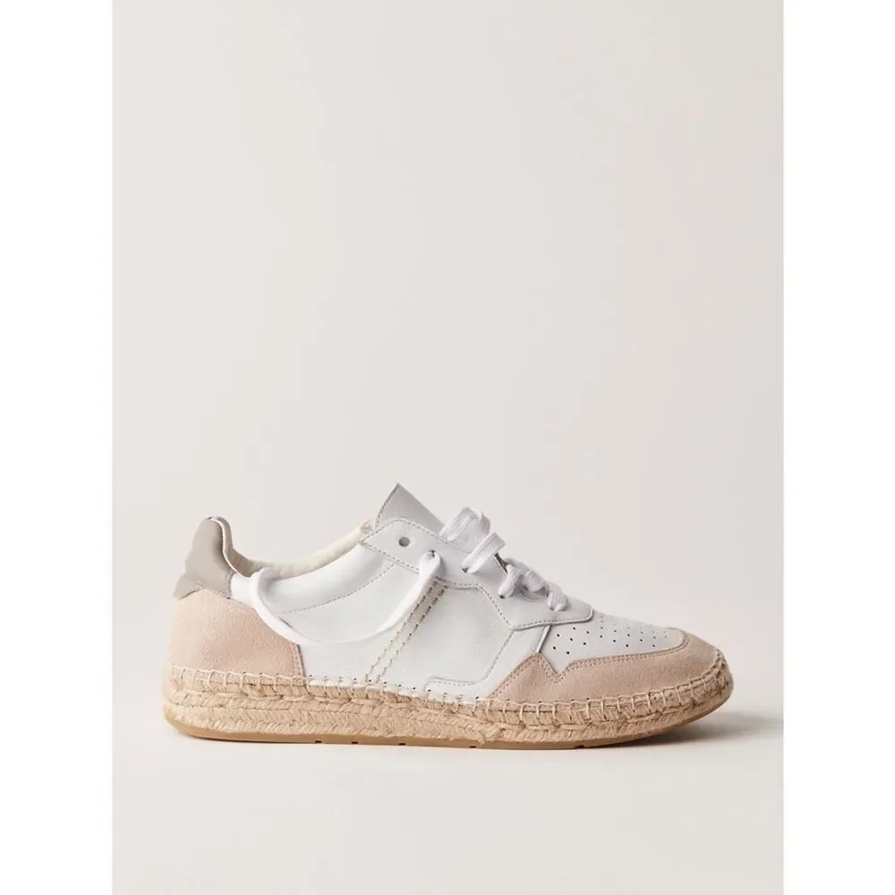 Free People Serendipity Sneakers Women's White & Beige Casual Espadrille Size 41